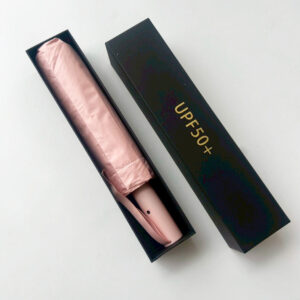 ของพรีเมี่ยม ร่มพับ 3 ตอน อัตโนมัติ หนาพิเศษ พร้อมกล่องกระดาษหุ้มจั่วปังสีดำ HU-112