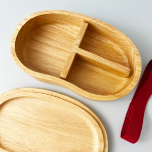 Alternative view of ของพรีเมี่ยม ของชำร่วย กล่องข้าวไม้ทรงถั่ว +สลัก WA-139