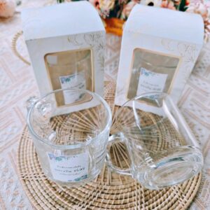 Alternative view of แก้วกาแฟใสขนาด300ml ใส่กล่อง ของชำร่วยงานศพ